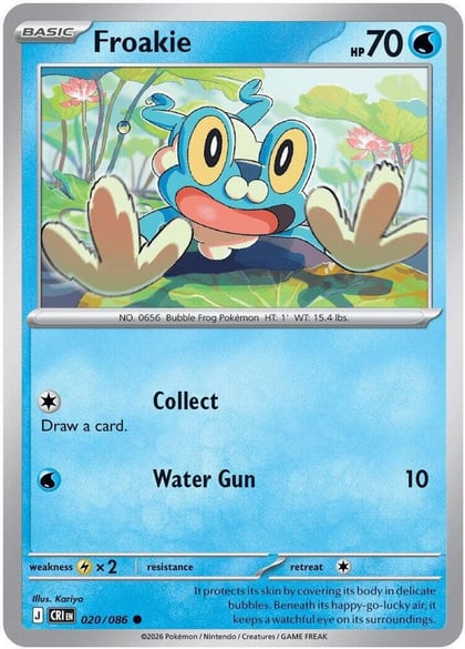 Froakie - 020/086, ME04: Chaos Rising 020/086