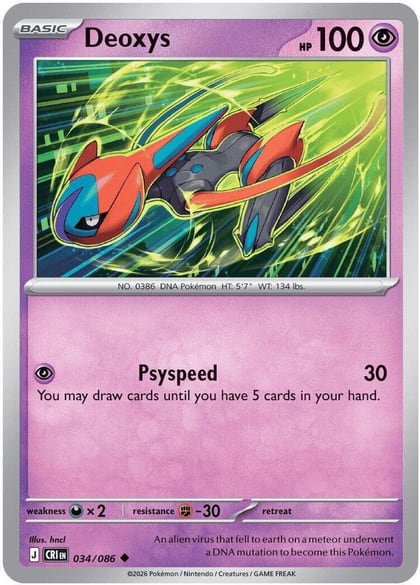 Deoxys - 034/086, ME04: Chaos Rising 034/086