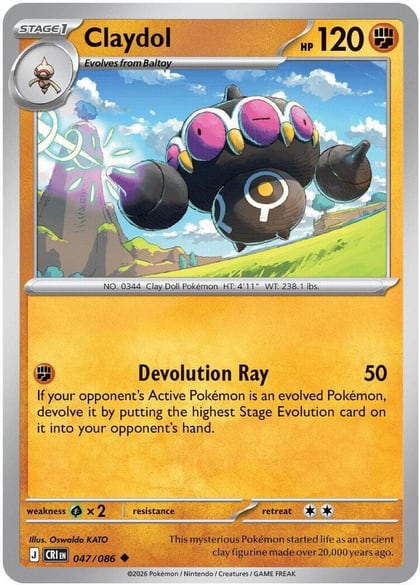 Claydol - 047/086, ME04: Chaos Rising 047/086