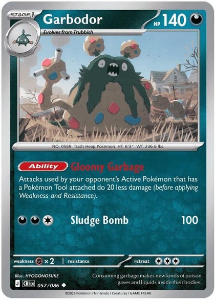Garbodor, ME04: Chaos Rising 057/086