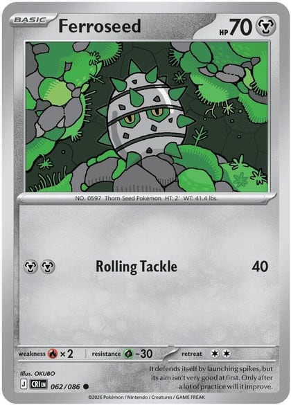 Ferroseed, ME04: Chaos Rising 062/086