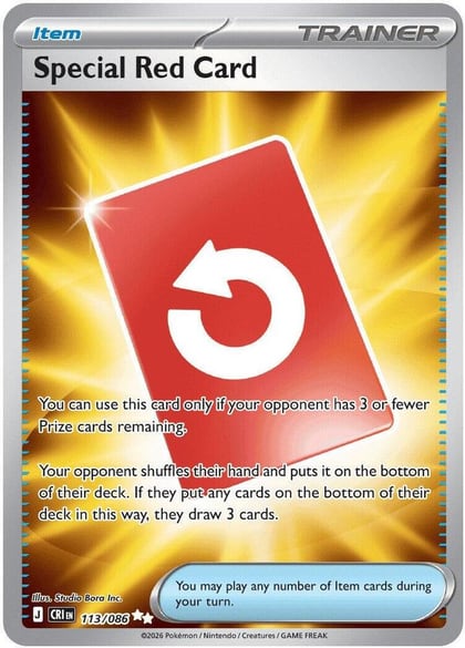 Special Red Card - 113/086, ME04: Chaos Rising 113/086