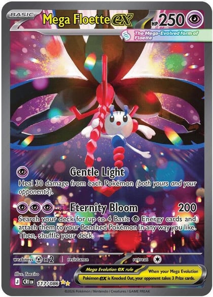 Mega Floette ex - 117/086, ME04: Chaos Rising 117/086
