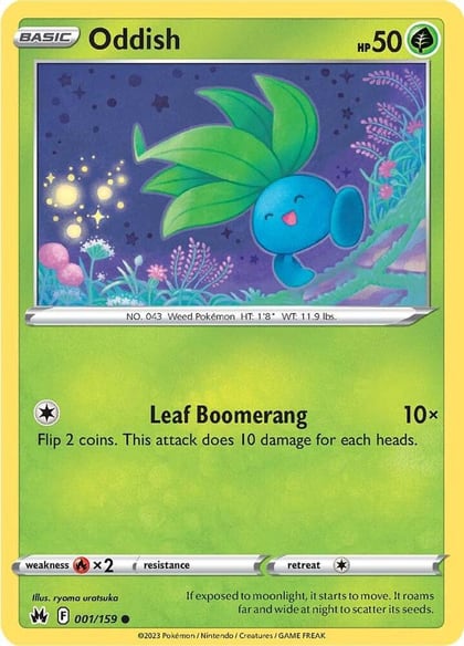 Oddish, SWSH: Crown Zenith 001/159