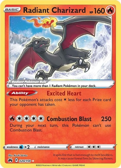 Radiant Charizard, SWSH: Crown Zenith 020/159