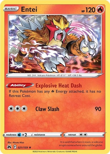 Entei, SWSH: Crown Zenith 021/159