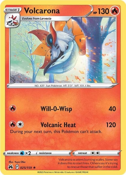 Volcarona, SWSH: Crown Zenith 025/159