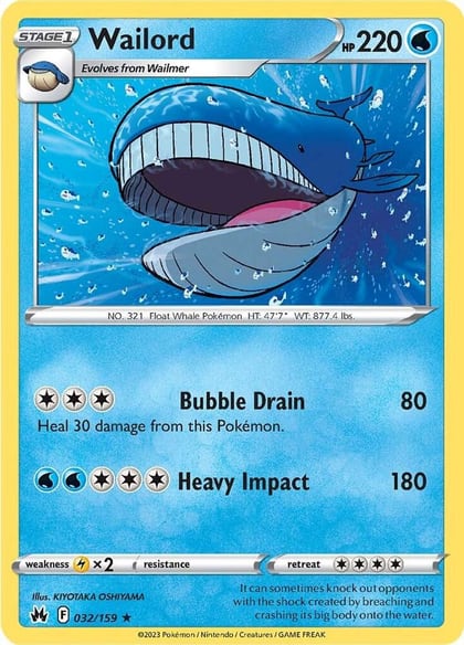 Wailord, SWSH: Crown Zenith 032/159