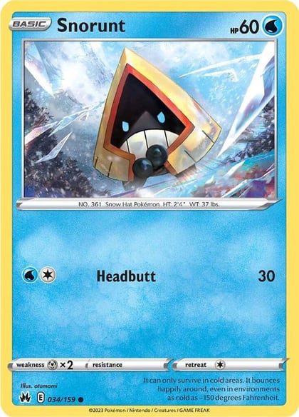 Snorunt, SWSH: Crown Zenith 034/159