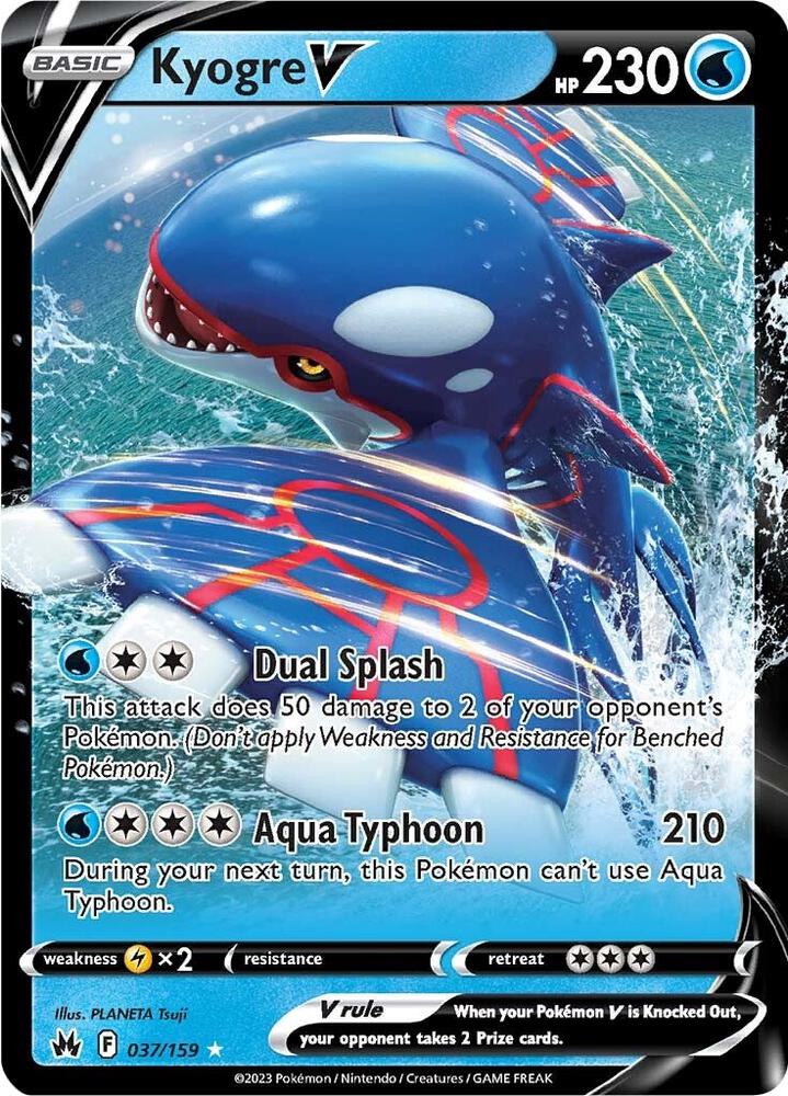 Kyogre V, SWSH: Crown Zenith 037/159