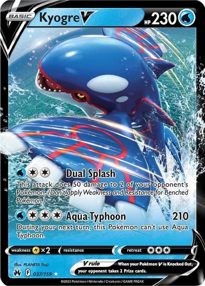 Kyogre V, SWSH: Crown Zenith 037/159