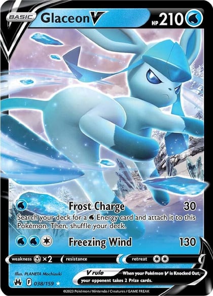Glaceon V, SWSH: Crown Zenith 038/159