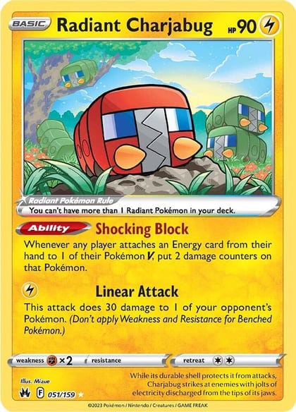 Radiant Charjabug, SWSH: Crown Zenith 051/159