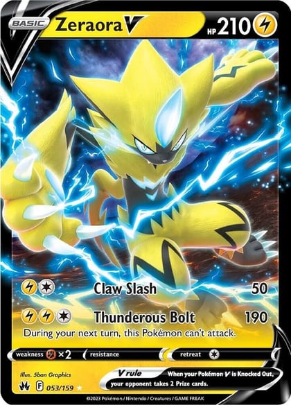 Zeraora V, SWSH: Crown Zenith 053/159