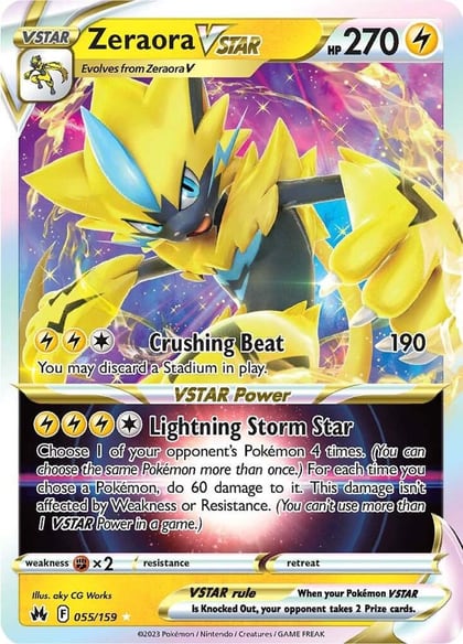 Zeraora VSTAR, SWSH: Crown Zenith 055/159