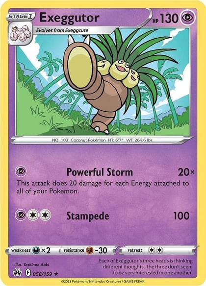 Exeggutor, SWSH: Crown Zenith 058/159