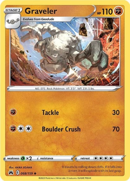 Graveler, SWSH: Crown Zenith 068/159