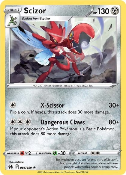 Scizor, SWSH: Crown Zenith 086/159