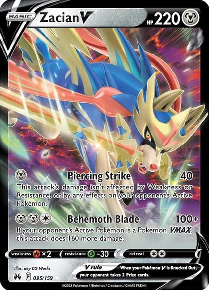 Zacian V, SWSH: Crown Zenith 095/159