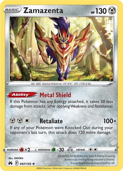 Zamazenta, SWSH: Crown Zenith 097/159