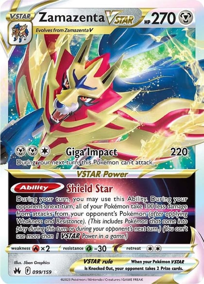 Zamazenta VSTAR, SWSH: Crown Zenith 099/159