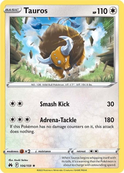Tauros, SWSH: Crown Zenith 106/159