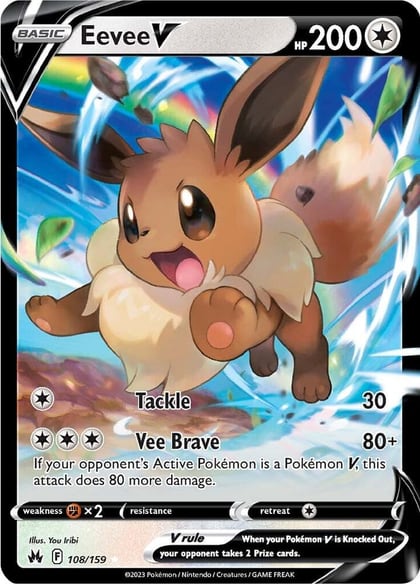 Eevee V, SWSH: Crown Zenith 108/159