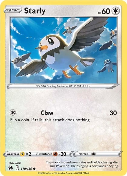 Starly, SWSH: Crown Zenith 110/159