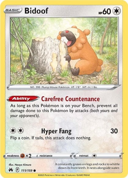 Bidoof, SWSH: Crown Zenith 111/159
