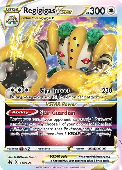 Regigigas VSTAR, SWSH: Crown Zenith 114/159