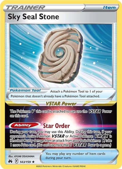 Sky Seal Stone, SWSH: Crown Zenith 143/159