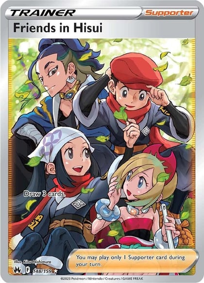 Friends in Hisui (Full Art), SWSH: Crown Zenith 148/159