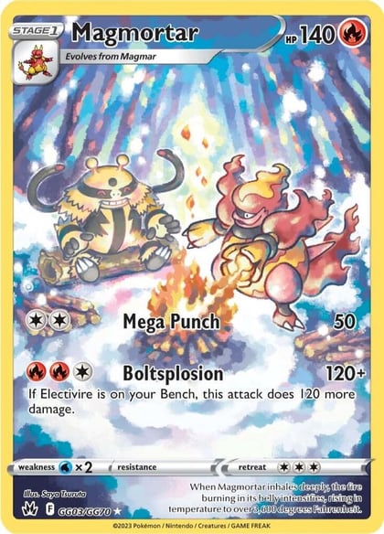 Magmortar, SWSH: Crown Zenith: Galarian Gallery GG03/GG70