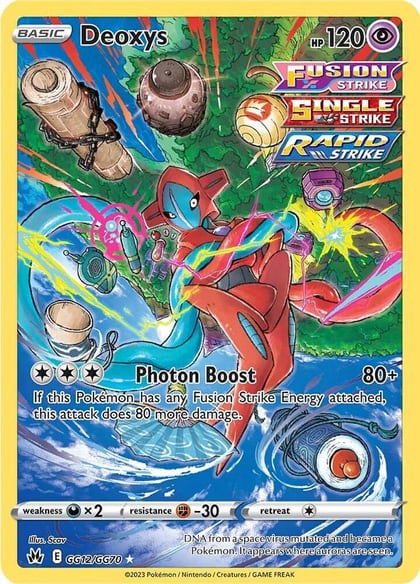 Deoxys, SWSH: Crown Zenith: Galarian Gallery GG12/GG70