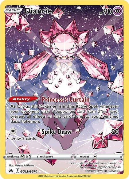 Diancie, SWSH: Crown Zenith: Galarian Gallery GG13/GG70