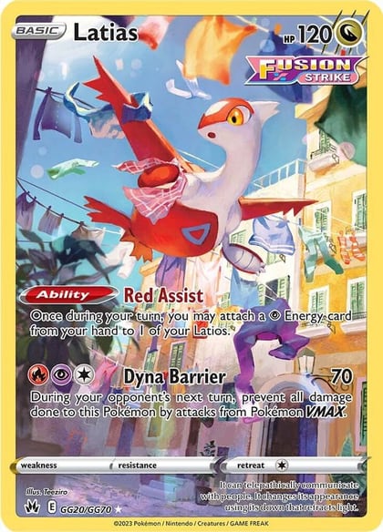 Latias, SWSH: Crown Zenith: Galarian Gallery GG20/GG70
