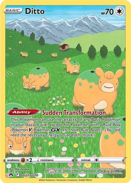 Ditto, SWSH: Crown Zenith: Galarian Gallery GG22/GG70