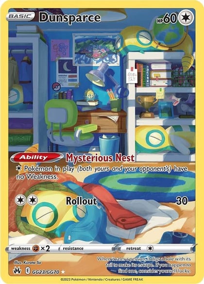 Dunsparce, SWSH: Crown Zenith: Galarian Gallery GG23/GG70