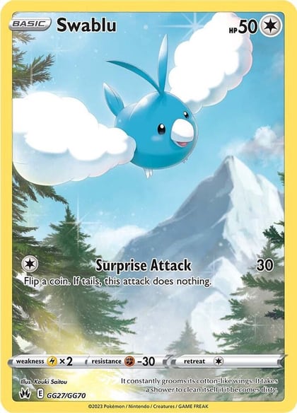Swablu, SWSH: Crown Zenith: Galarian Gallery GG27/GG70