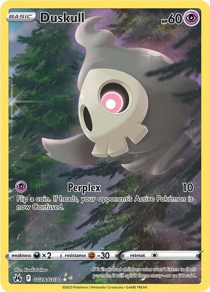 Duskull, SWSH: Crown Zenith: Galarian Gallery GG28/GG70
