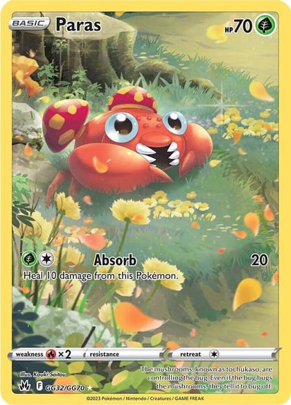 Paras, SWSH: Crown Zenith: Galarian Gallery GG32/GG70