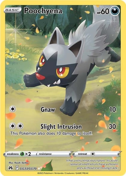 Poochyena, SWSH: Crown Zenith: Galarian Gallery GG33/GG70