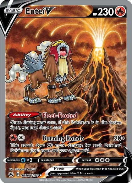 Entei V, SWSH: Crown Zenith: Galarian Gallery GG36/GG70