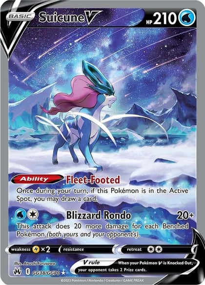 Suicune V, SWSH: Crown Zenith: Galarian Gallery GG38/GG70