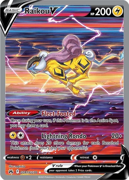 Raikou V, SWSH: Crown Zenith: Galarian Gallery GG41/GG70