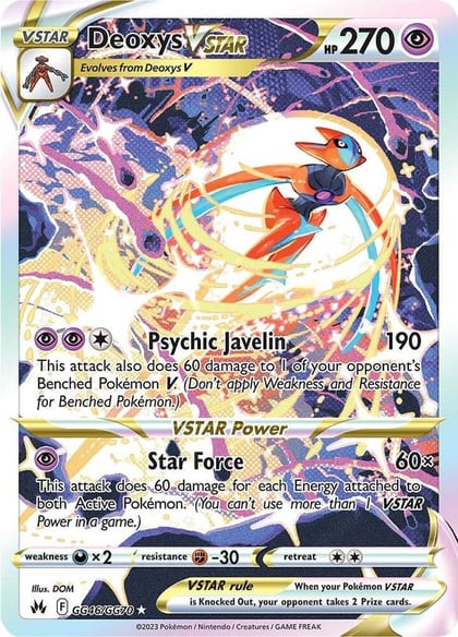 Deoxys VSTAR, SWSH: Crown Zenith: Galarian Gallery GG46/GG70