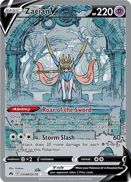 Zacian V, SWSH: Crown Zenith: Galarian Gallery GG48/GG70