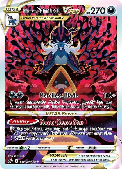 Hisuian Samurott VSTAR, SWSH: Crown Zenith: Galarian Gallery GG52/GG70