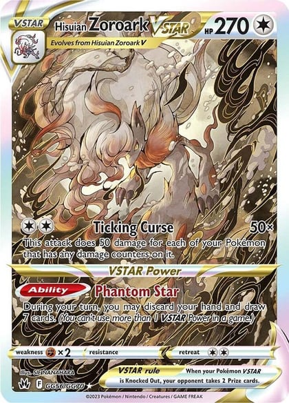 Hisuian Zoroark VSTAR, SWSH: Crown Zenith: Galarian Gallery GG56/GG70
