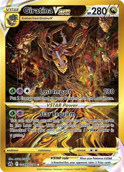 Giratina VSTAR (Secret), SWSH: Crown Zenith: Galarian Gallery GG69/GG70